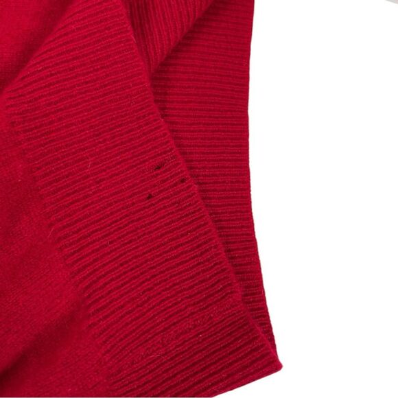 Moda International Red Short Sleeve Crewneck Knit Pullover Sweater Size Medium - Picture 6 of 8